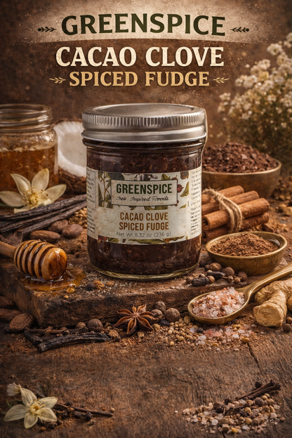 CACAO CLOVE SPICED FUDGE